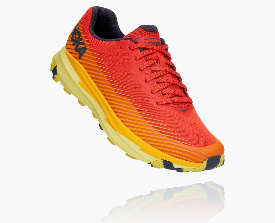 Hoka Australia One One Torrent 2 - Mens Trail Shoes Red - WKPRT-1943